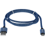 USB кабель Defender ACH01-03T PRO USB2.0 Синий, AM-LightningM, 1m, 2.1A