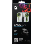 Наушники вставки Defender Basic 604 черный + зеленый