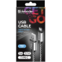 USB кабель Defender USB09-03T PRO USB2.0 Белый, AM-Type-C, 1m, 2.1A