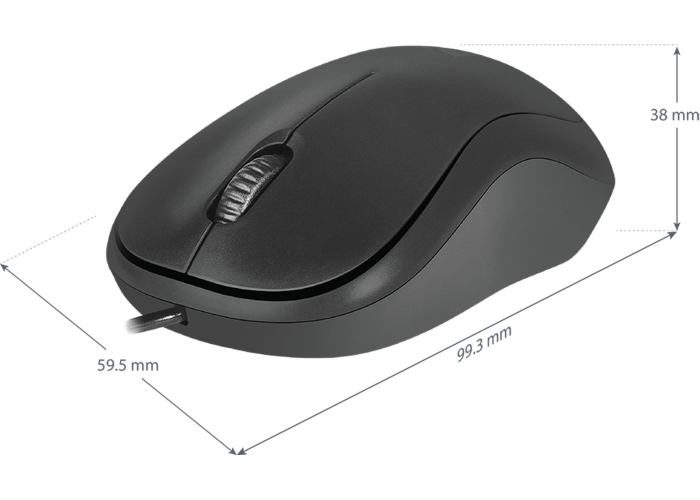 Проводная оптическая мышь Defender Patch MS-759 черный,3 кнопки,1000 dpi