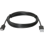 USB кабель Defender USB08-03BH USB2.0 черный, AM-MicroBM, 1м