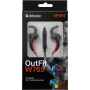Гарнитура для смартфонов Defender OutFit W765 серый+оранжевый, вставки