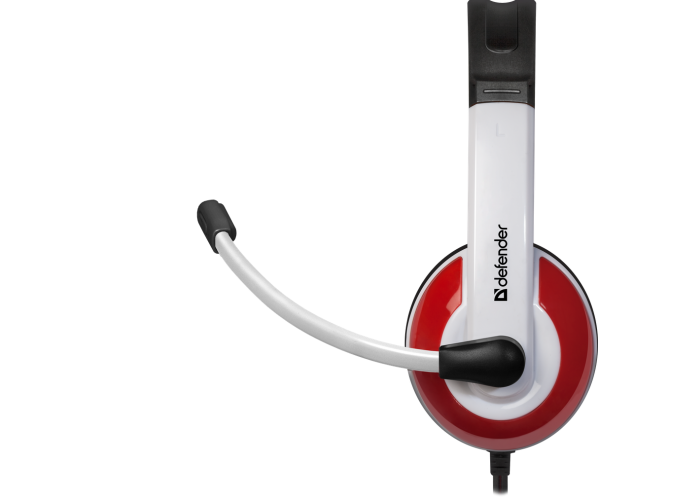 Игровая гарнитура Defender Warhead G-120 красный + белый, кабель 2 м