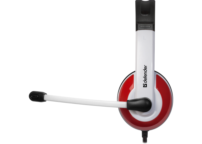Игровая гарнитура Defender Warhead G-120 красный + белый, кабель 2 м