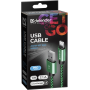 USB кабель Defender ACH01-03T PRO USB2.0 Зеленый, AM-LightningM,1m,2.1A