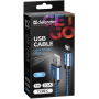 USB кабель Defender USB09-03T PRO USB2.0 Синий, AM-Type-C, 1m, 2.1A