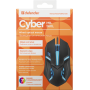 Проводная оптическая мышь Defender Cyber MB-560L 7цветов,3кнопки,1200dpi,черный