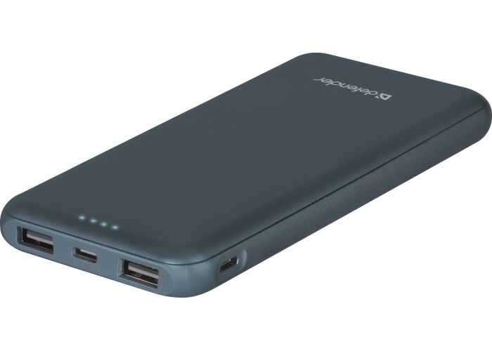 Внешний аккумулятор Defender ExtraLife 10000F 2xUSB,2.1A,10000mAh,2 входа