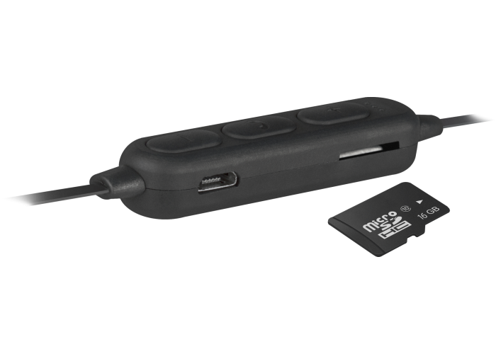 Беспроводная гарнитура Defender FreeMotion B660 черный, SD-карта, Bluetooth