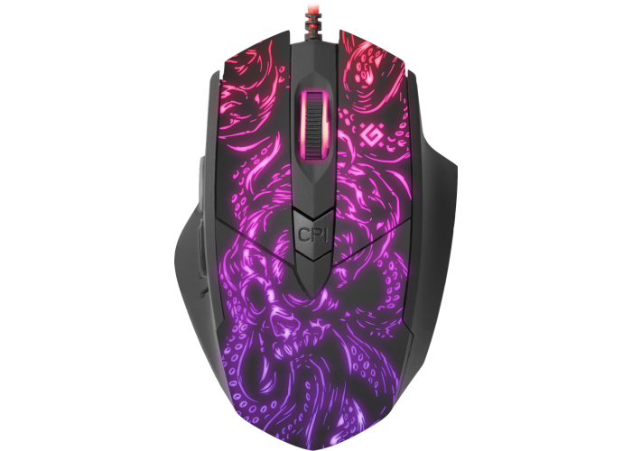 Проводная игровая мышь Defender Titan GM-650L RGB,Macro,6кнопок,6400dpi