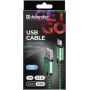 USB кабель Defender USB08-03T PRO USB2.0 Зеленый, AM-MicroBM, 1m, 2.1A