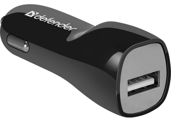 Автомобильный адаптер Defender UCC-12 1xUSB, 5V/1А, кабель микро-USB