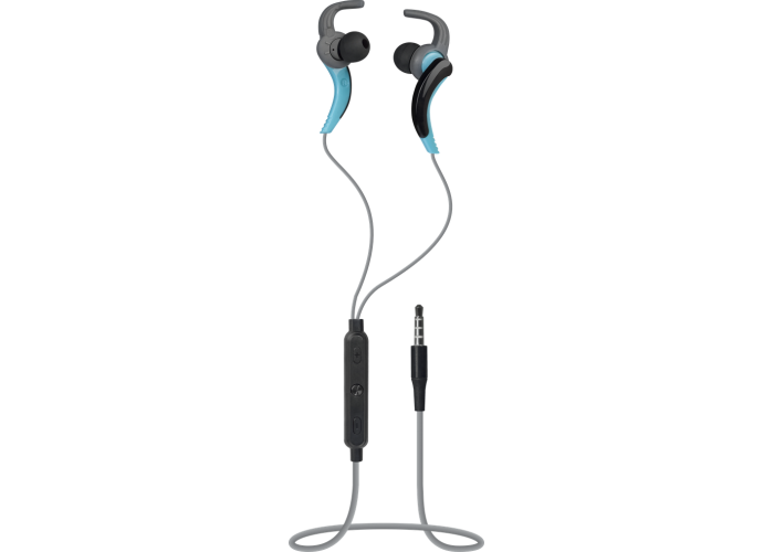 Гарнитура для смартфонов Defender OutFit W765 серый+голубой, вставки