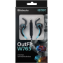 Гарнитура для смартфонов Defender OutFit W765 серый+голубой, вставки