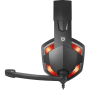 Игровая гарнитура Defender Warhead G-370 черный+красный, кабель 2 м