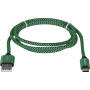 USB кабель Defender USB09-03T PRO USB2.0 Зеленый, AM-Type-C, 1m, 2.1A