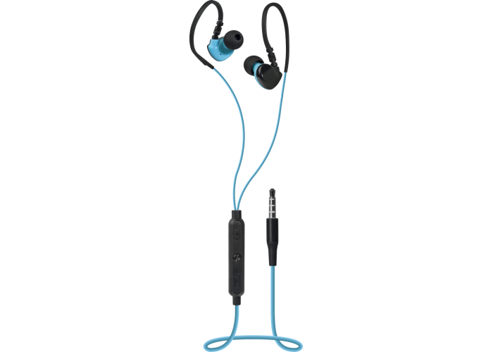 Гарнитура для смартфонов Defender OutFit W770 черный+голубой, вставки