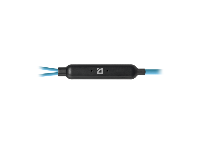 Гарнитура для смартфонов Defender OutFit W770 черный+голубой, вставки