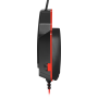 Игровая гарнитура Defender Warhead G-320 черный+красный, кабель 1.8 м