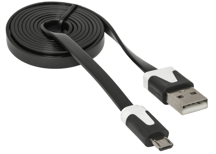 USB кабель Defender USB08-03P USB2.0 AM-MicroBM, 1.0м пакет