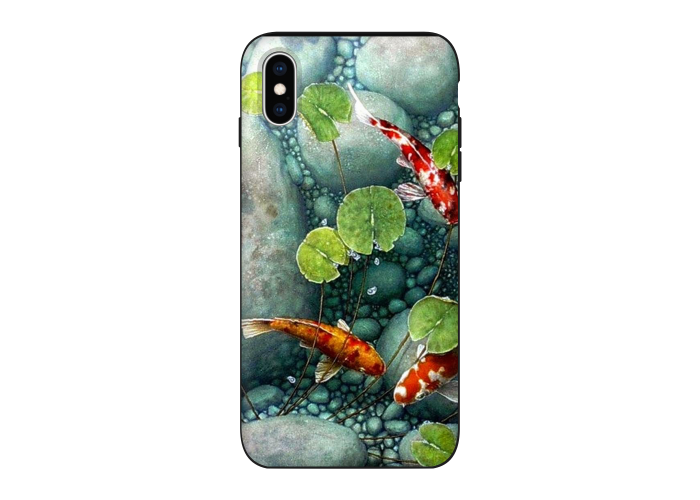 Силиконовый чехол Softmag Case Red fish для iPhone X/Xs