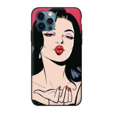 Силиконовый чехол Softmag Case Kiss girl для iPhone 12 Pro