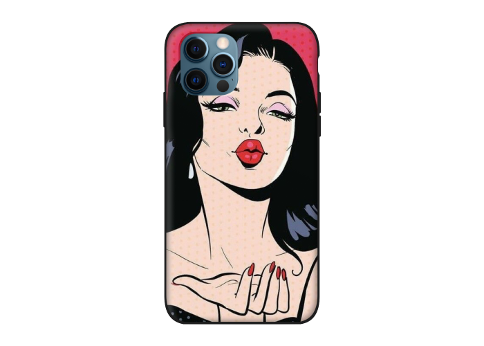 Силиконовый чехол Softmag Case Kiss girl для iPhone 12 Pro