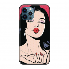 Силиконовый чехол Softmag Case Kiss girl для iPhone 12 Pro Max