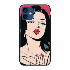 Силиконовый чехол Softmag Case Kiss girl для iPhone 12 mini