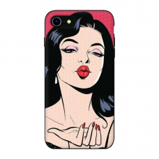 Силиконовый чехол Softmag Case Kiss girl для iPhone 7/8