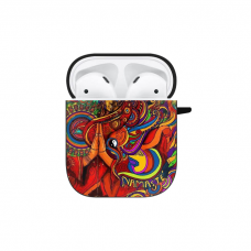 Силиконовый чехол Softmag Case Art 21 Black для AirPods 1/2