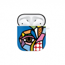 Силиконовый чехол Softmag Case Art 4 White для AirPods 1/2