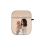 Силиконовый чехол Softmag Case Girl width white dog для AirPods 1/2