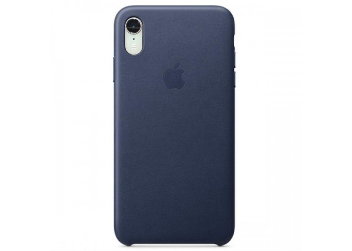 Apple Leather Case Midnight Blue для iPhone Xr