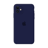 Силиконовый чехол Apple Silicone Case Deep Navy для iPhone 11 с закрытой камерой
