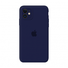 Силиконовый чехол Apple Silicone Case Deep Navy для iPhone 11 с закрытой камерой