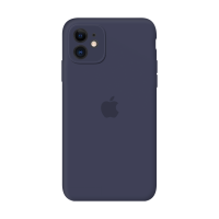Силиконовый чехол Apple Silicone Case MIdnight Blue для iPhone 11 с закрытой камерой