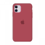 Силиконовый чехол c закрытым низом Apple Silicone Case Camelia для iPhone 11