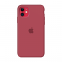 Силиконовый чехол c закрытым низом Apple Silicone Case Camelia для iPhone 11