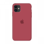 Силиконовый чехол c закрытым низом Apple Silicone Case Camelia для iPhone 11