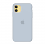 Силиконовый чехол c закрытым низом Apple Silicone Case Mist Blue для iPhone 11