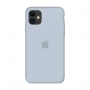 Силиконовый чехол c закрытым низом Apple Silicone Case Mist Blue для iPhone 11