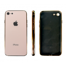 Чехол для iPhone 7/8 Glass Logo Case Gold (Золотой)
