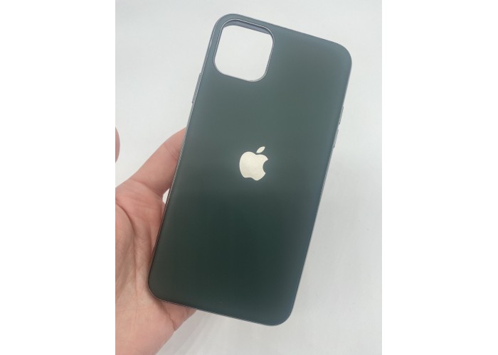 Чехол для iPhone 11 Silicone Logo Case Matte Forest Green (Зеленый)