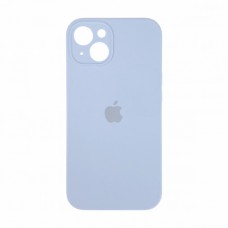 Силиконовый чехол c закрытой камерой Apple Silicone Case light blue для iPhone 14
