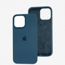 Силиконовый чехол c закрытой камерой Apple Silicone Case Cobalt Blue для iPhone 14