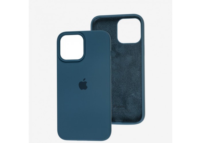 Силиконовый чехол c закрытой камерой Apple Silicone Case Cobalt Blue для iPhone 14