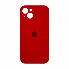 Силиконовый чехол c закрытой камерой Apple Silicone Case Red для iPhone 14