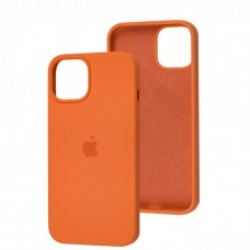 Силиконовый чехол c закрытым низом Apple Silicone Case Kumquat для iPhone 15
