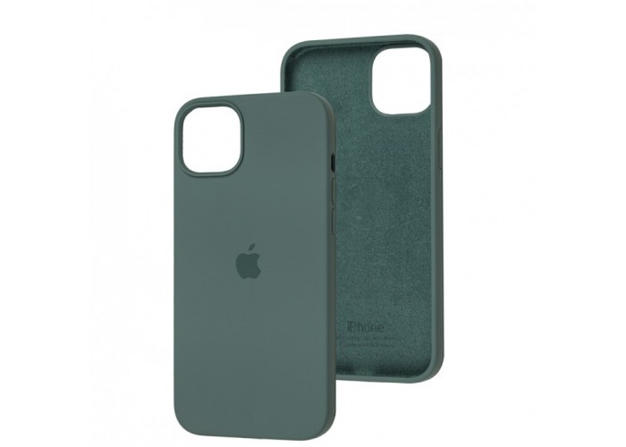 Силиконовый чехол c закрытым низом Apple Silicone Case Cactus для iPhone 15